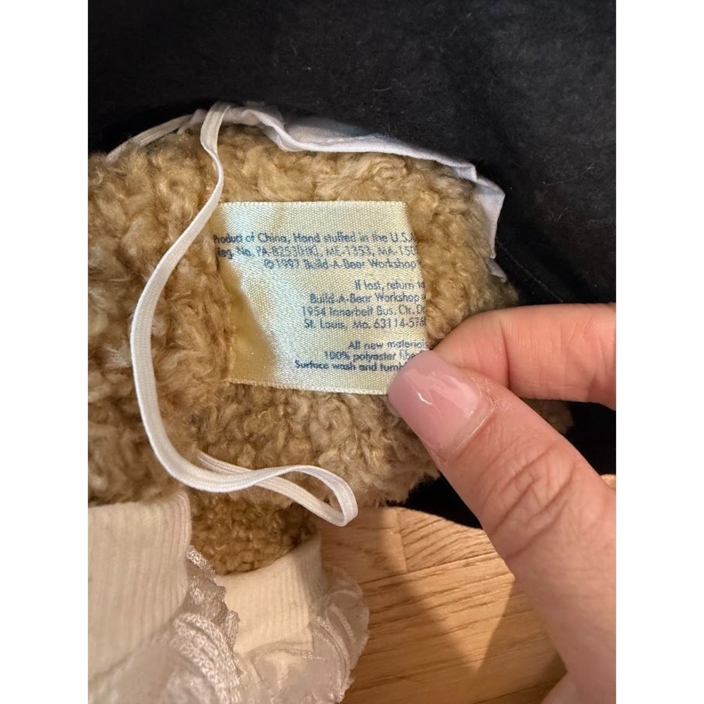 VTG Build A Bear Plush Retired 1997 Stuffed Animal Poodle 50s-themed Outfit BAB - Picture 12 of 15